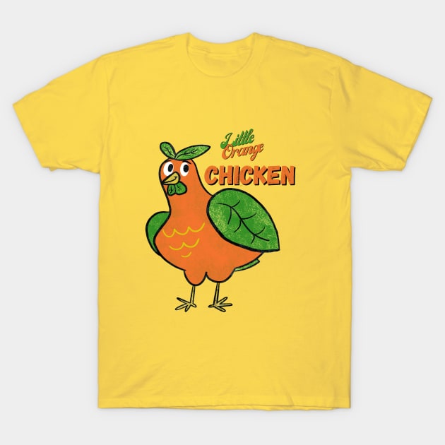 Lil Orange Bird T-Shirt by Skipper Kevin